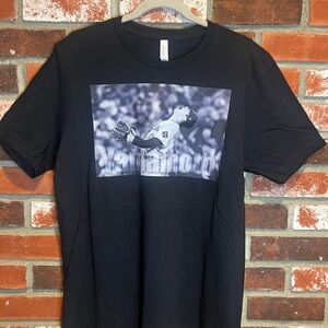 Black Graphic Crew Neck T-Shirt Yoshinobu Yamamoto